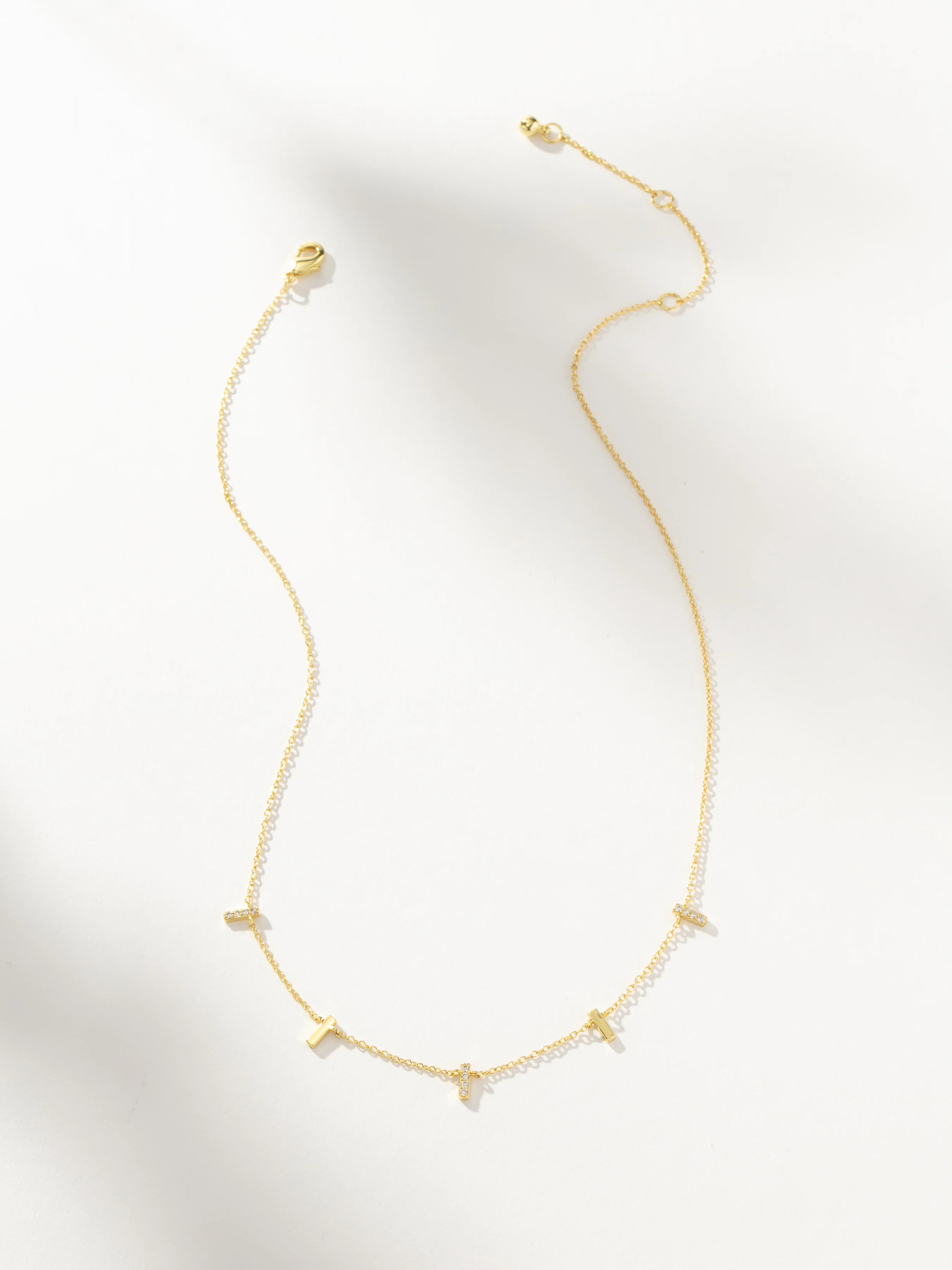 Countess Chain Necklace in Gold | Pavé + Bar Design | Uncommon James | Uncommon James