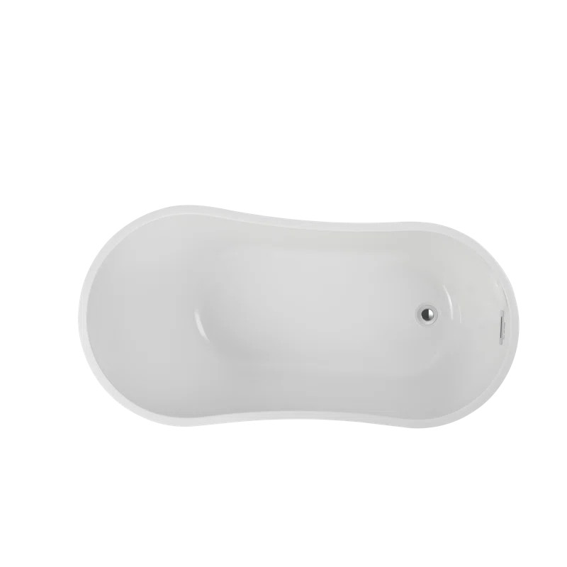 VA6531 55.3'' x 28.3'' Freestanding Soaking Acrylic Bathtub | Wayfair North America
