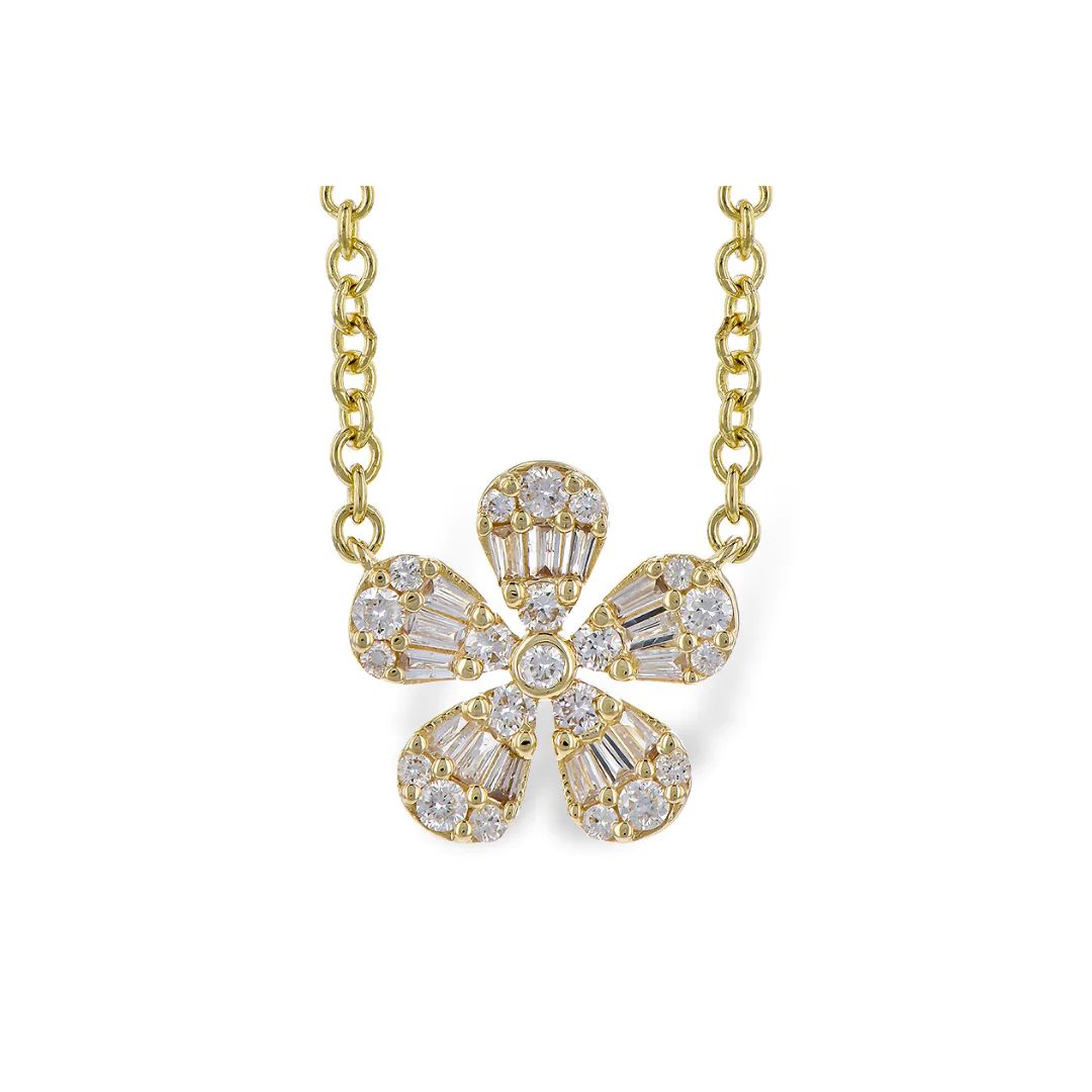 Diamond Flower Necklace | Smith's of Dublin