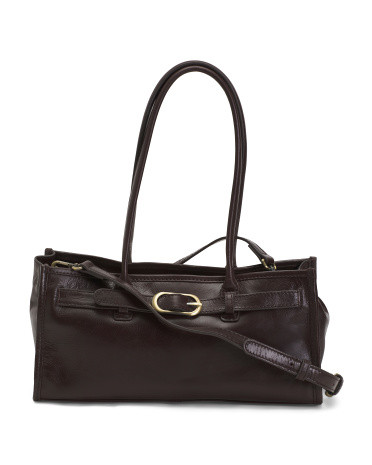 Leather Buckle Shoulder Bag For Women | TJ Maxx