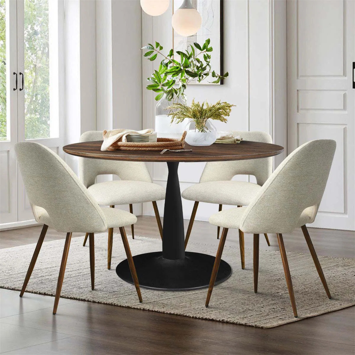 Wade Logan® Aunnika 4-Person Round Dining Sets & Reviews | Wayfair | Wayfair North America