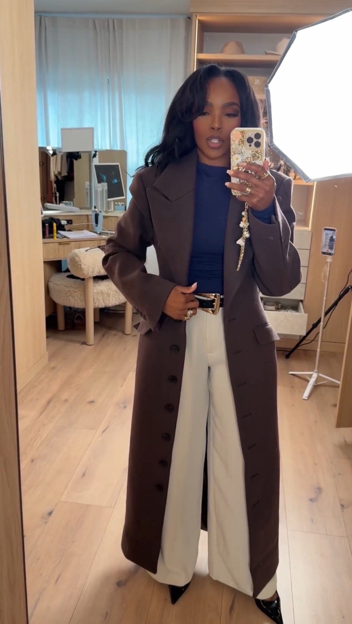 ✨ Quiet luxury, but make it effortless

This look is all about clean lines and timeless tailoring. The structured coat paired with tailored wide-leg trousers from @Express and a fitted top creates that polished, elevated silhouette that feels current but never trendy. It’s the kind of outfit you’ll keep reaching for season after season because it always looks intentional.

Perfect for:
• Dinner nights
• Workdays
• Polished winter outings

📏 Sizing:
Coat: Small
Top: Small
Pants: Small / 27 Long or 4 Long

Measurements:
5’4” · 138 lbs · 34D · 27” waist · 40” hips

Tap to get details.

Long wool coat outfit inspiration, wide-leg trouser styling, navy and cream outfit ideas, winter chic layering, elevated everyday fashion, quiet luxury style.

Follow me on Instagram and YouTube @kirasfashionfinds

#LTKootd #LTKgrwm