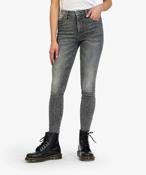 Connie High Rise-Fab Ab-Ankle Slim Fit Skinny Raw Hem - Kut from the Kloth | Kut From Kloth