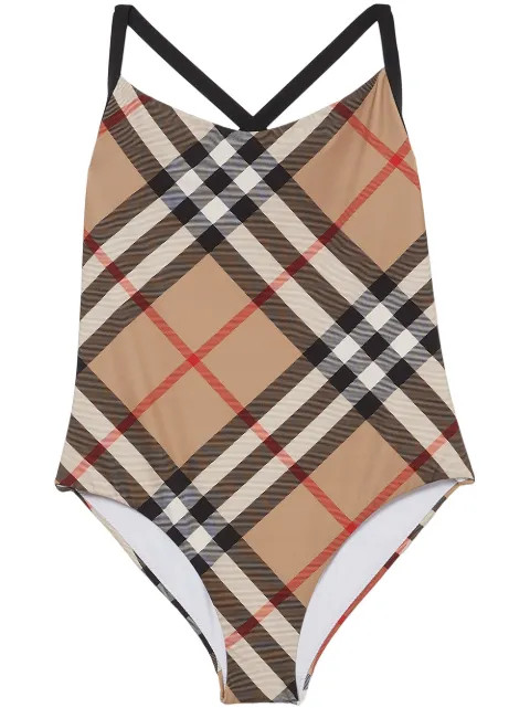 Burberry Vintage Check Swimsuit - Farfetch | Farfetch Global