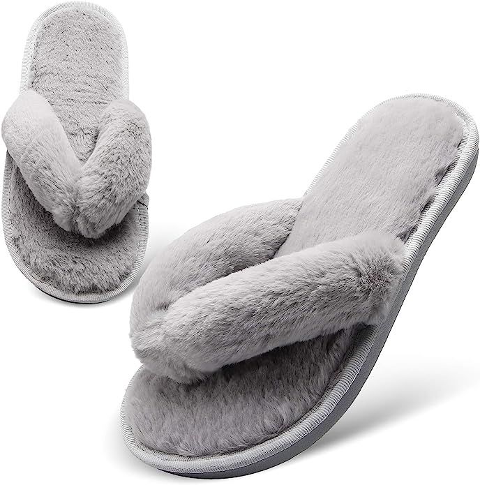 JOINFREE Women's Bedroom Slippers Comfort Four Season Classy Indoor Spa Slide Shoes | Amazon (US)
