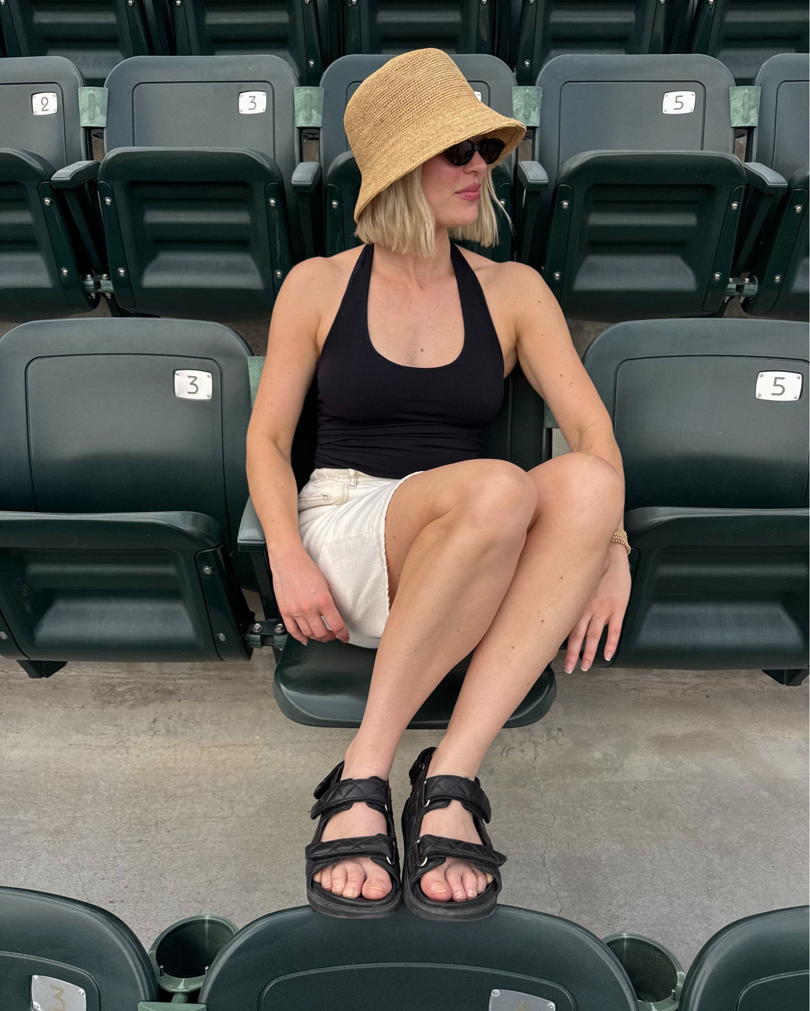 simple ootd for the Indian wells tennis tourney 🫶🏼 jorts are from American vintage! 

#LTKstorytime #LTKSeasonal