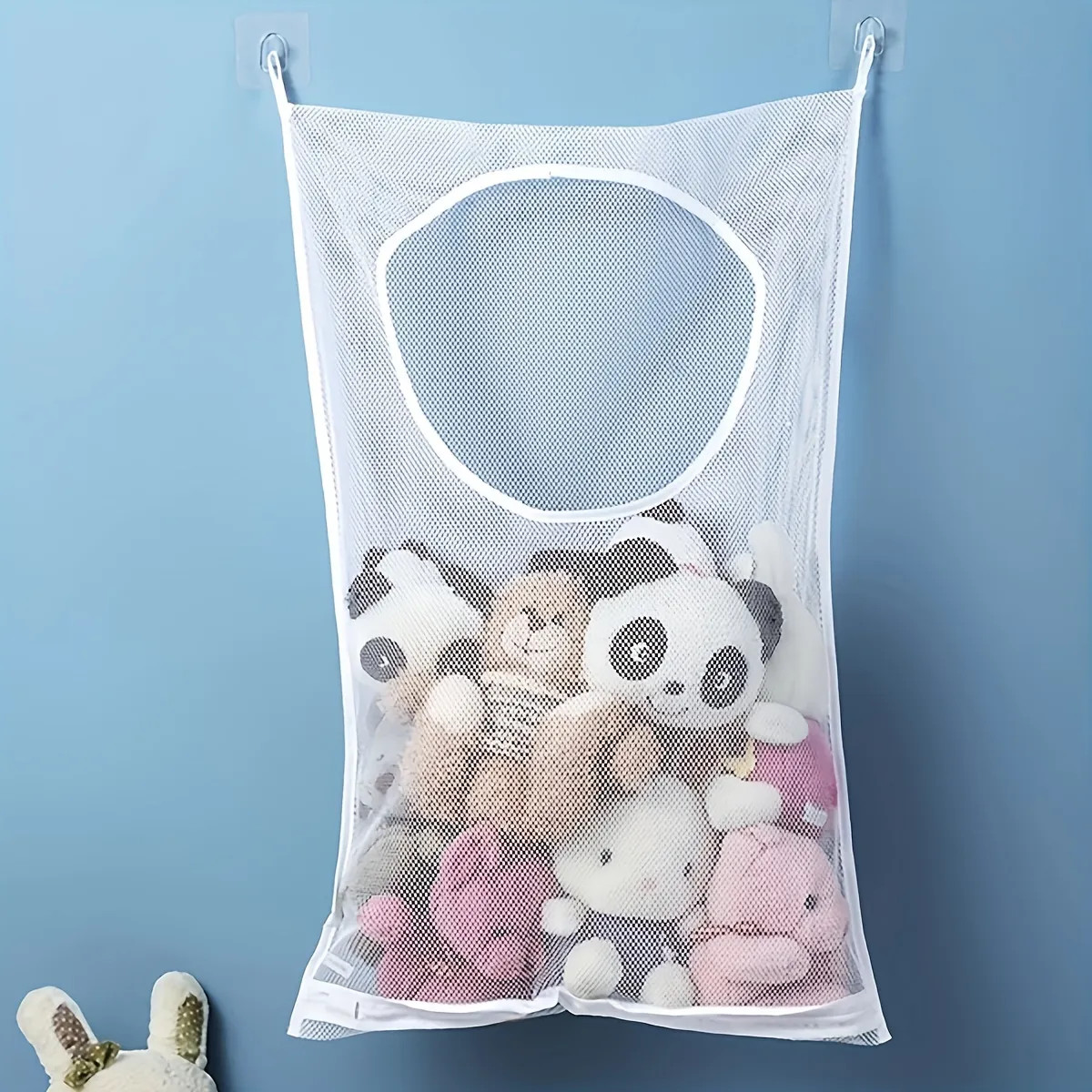 1pc Hanging Toy Storage Bag, Breathable Mesh Laundry Hamper, Foldable Hanging Storage Bag, Portab... | Temu Affiliate Program