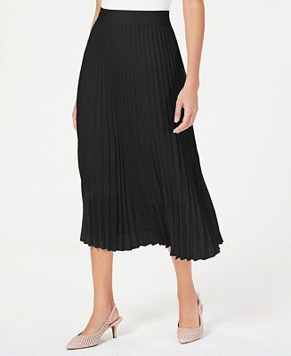 Alfani Women's Pleated Midi Skirt, Created for Macy's  & Reviews - Skirts - Women - Macy's | Macys (US)
