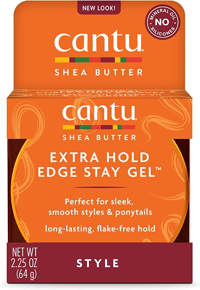 Cantu Extra Hold Edge Stay Gel with Shea Butter, 2.25 oz (Packaging May Vary) | Amazon (US)