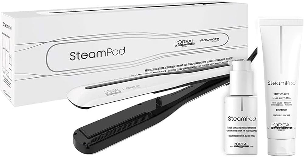 Steampod 3.0 | Pack Complet | Lisseur Vapeur Professionnel 2-en-1 + Sérum + Soin Vapo-activé | ... | Amazon (FR)