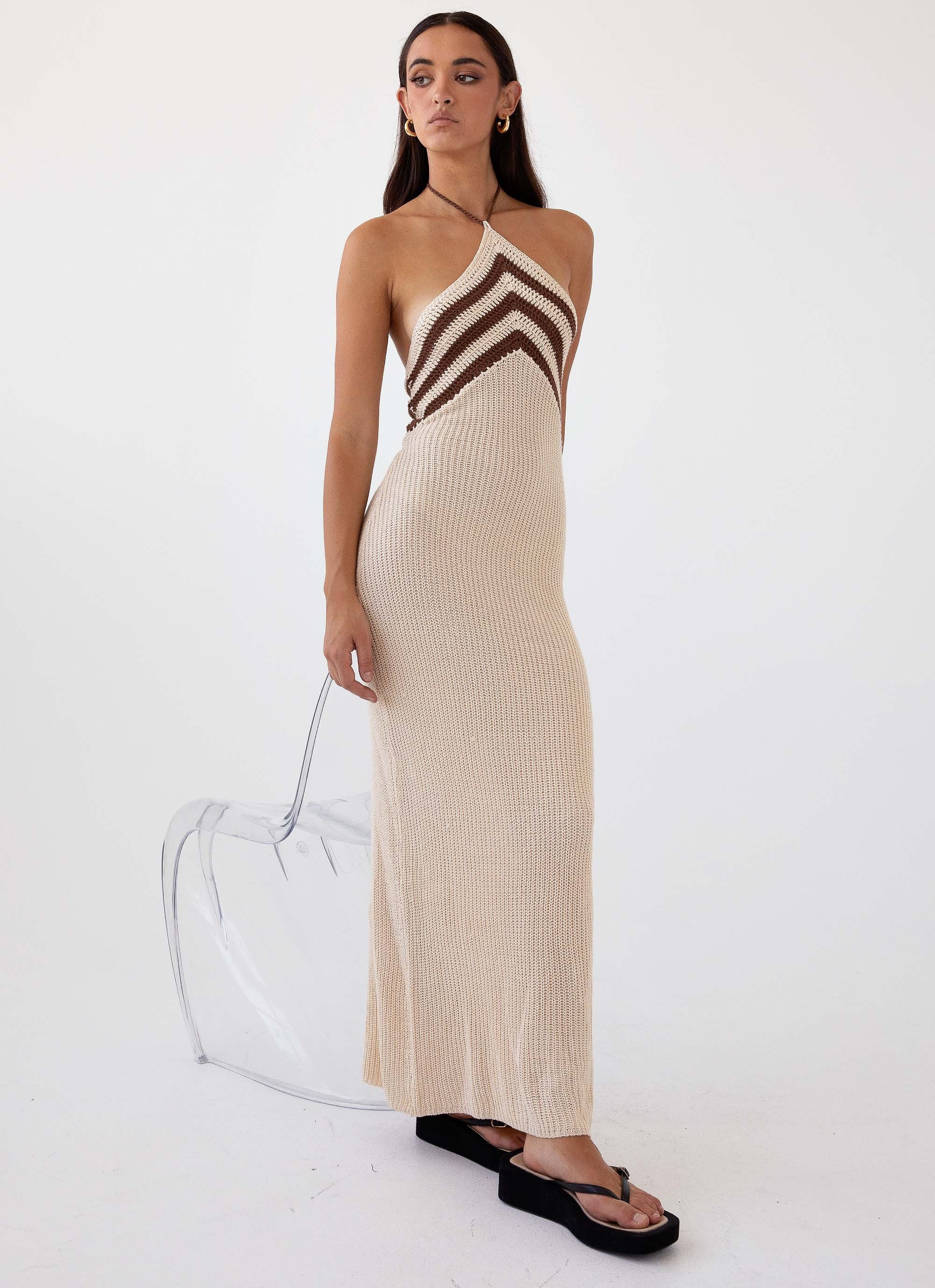 Masterpiece Knit Maxi Dress - Tiramisu | Peppermayo (Global)
