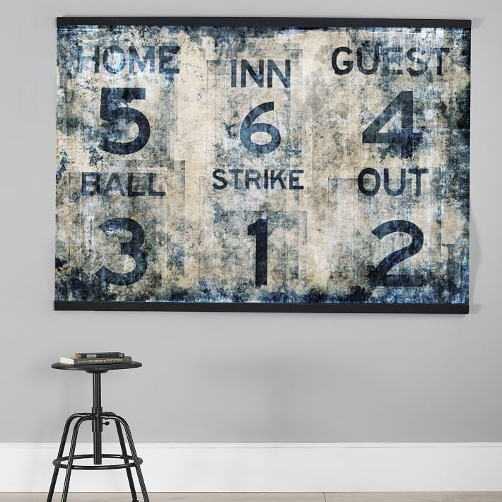 Baseball Scoreboard Wall Mural | Pottery Barn Teen