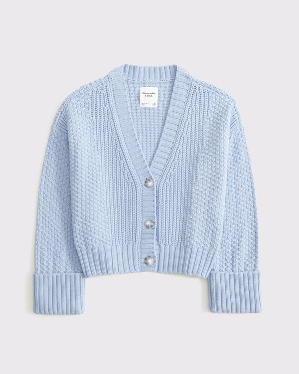 Women's The A&F Cameron Seed Stitch Cardigan | Women's Tops | Abercrombie.com | Abercrombie & Fitch (US)