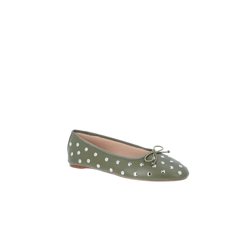 Time and Tru Women's Studded Ballet Flats | Walmart (US)