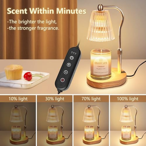 seenlast Mothers Day Gifts,Candle Warmer Lamp with Timer Dimmer Adjustable Height,Vintage Home De... | Amazon (US)