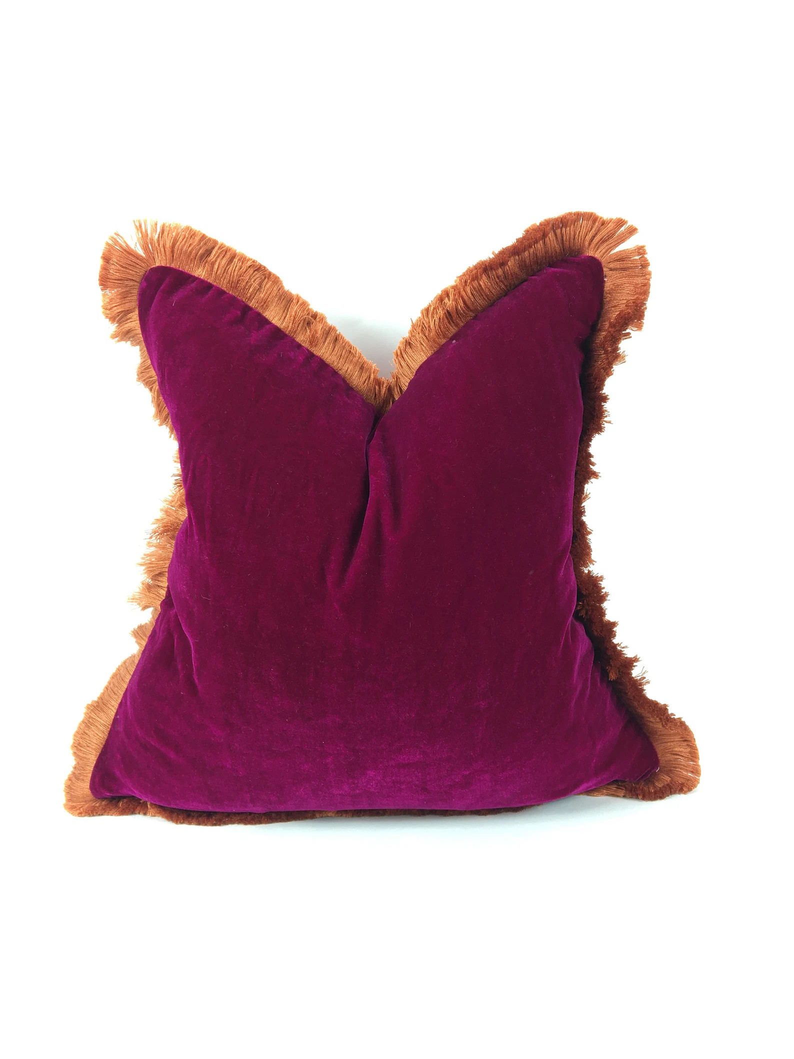 Fuschia Silk Velvet Pillow // Silk Velvet Cushion // Pink Silk Velvet Pillow - Etsy | Etsy (US)
