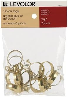 Round Curtain Rod Clip Ring Size: 7/8" Diameter | Amazon (US)