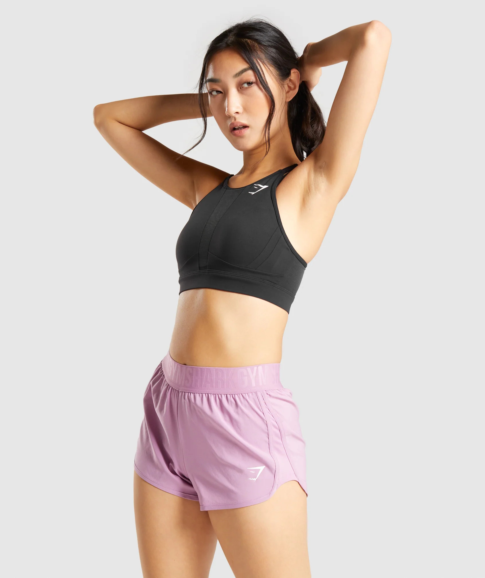 Gymshark Mesh Neckline Training Sports Bra - Black | Gymshark (Global)