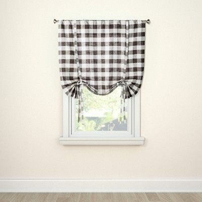 Check Small Window Curtain Panels 42"x63" - Threshold™ | Target