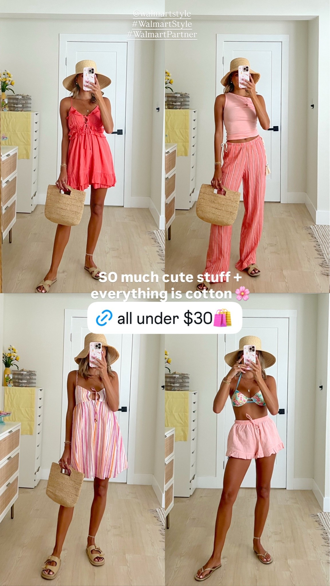 summer vacation finds from @walmart under $30 🌴💕 comment SHOP and I’ll DM ya the links to everything #walmart #walmartstyle #walmartpartner

#LTKootd