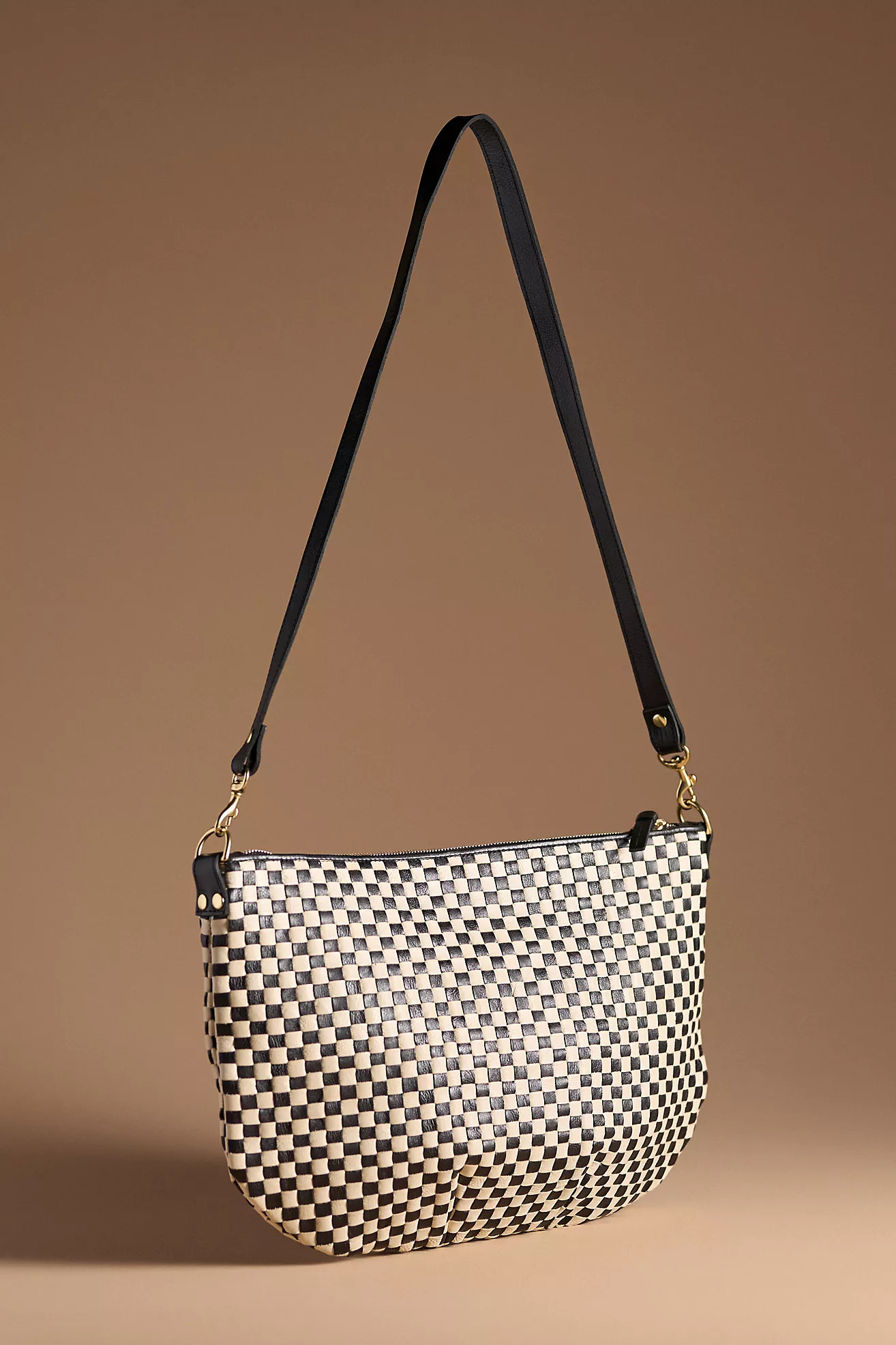 Clare V. Woven Check Moyen Messenger Bag | Anthropologie (US)