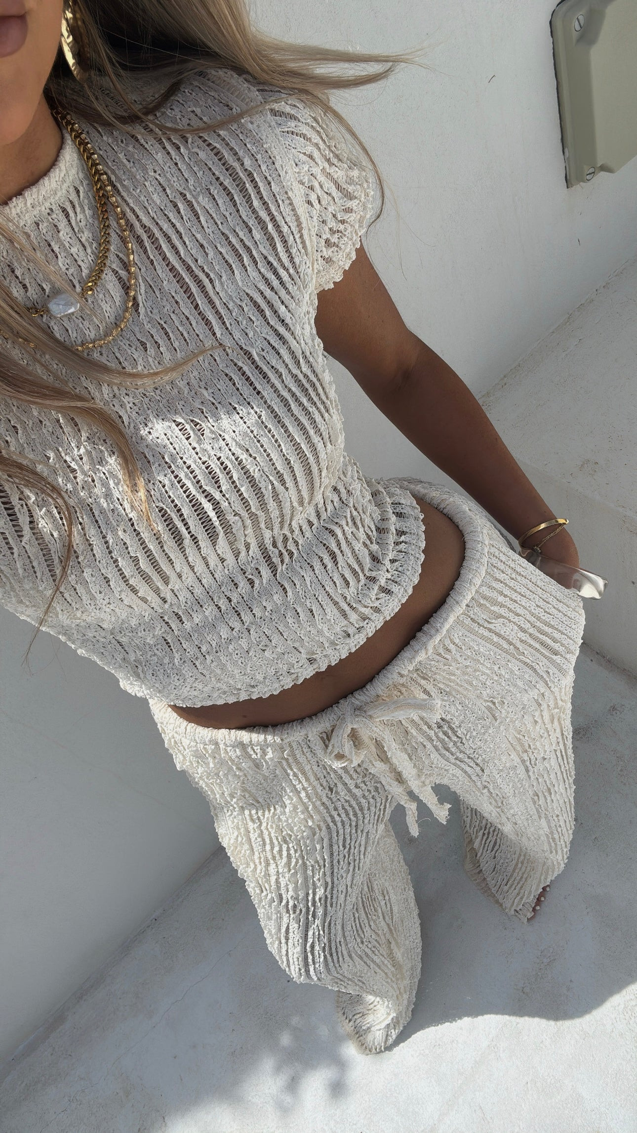 Soleil Trousers - Ivory | Lola Rae Fashion