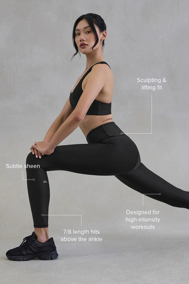 7/8 High-Waist Airlift Legging - Black | Alo Yoga (US)