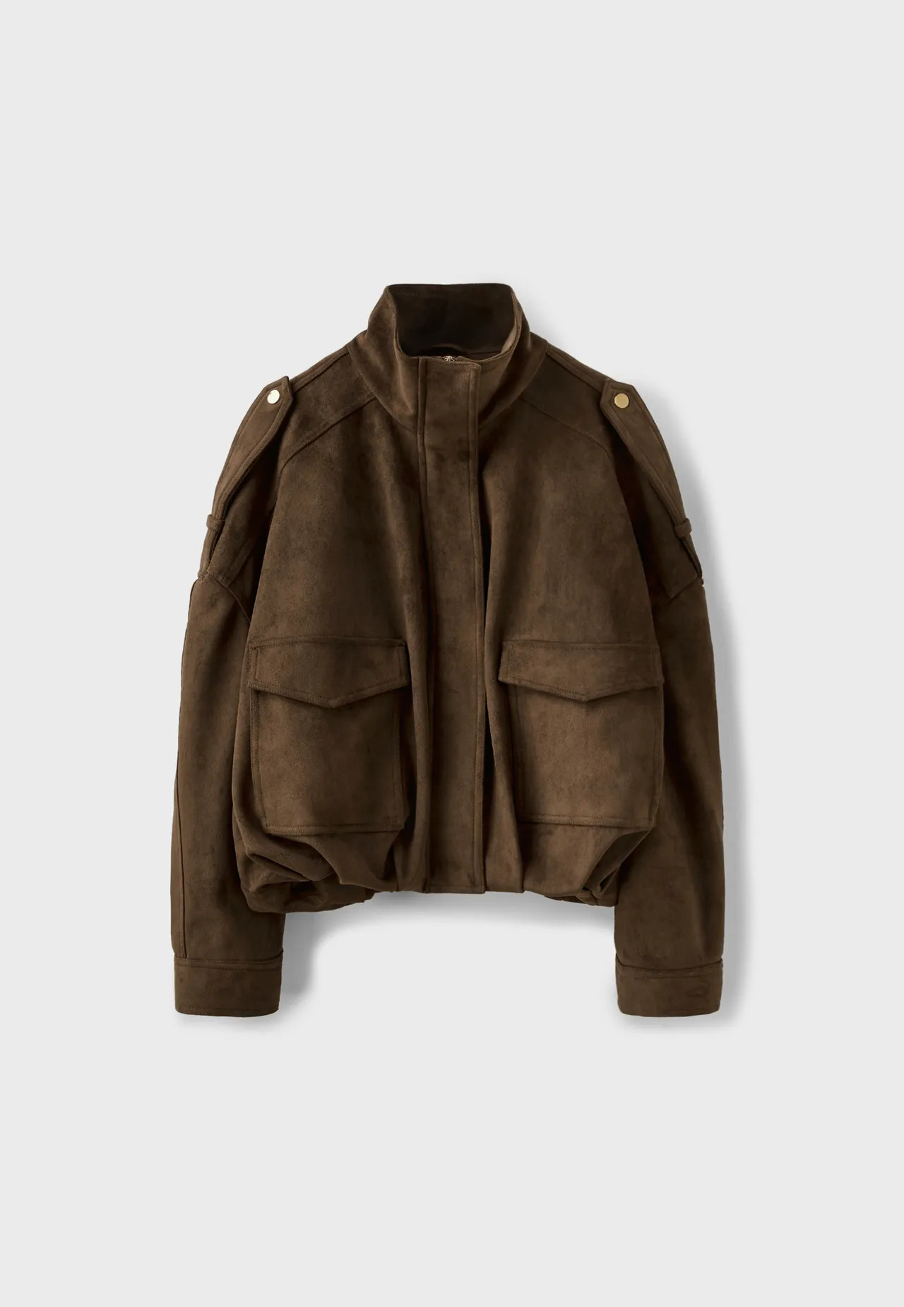 Oversize faux suede jacket | Stradivarius (UK)