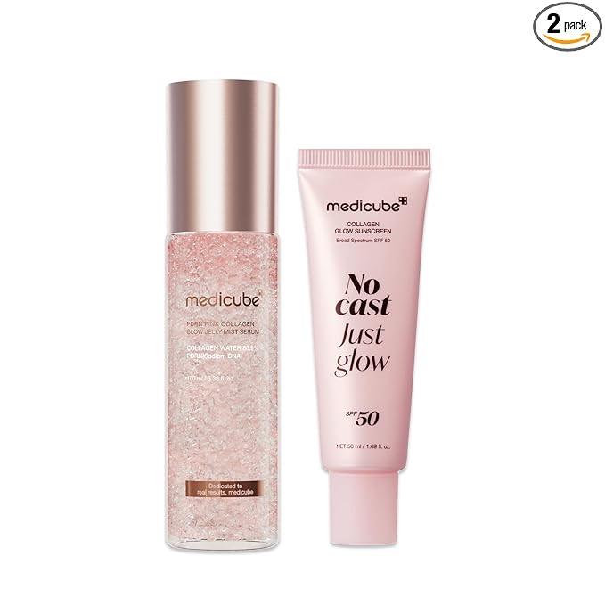 Amazon.com: medicube PDRN Sun Care & Glow Duo: Pink PDRN Collagen Jelly Mist Serum and Collagen S... | Amazon (US)