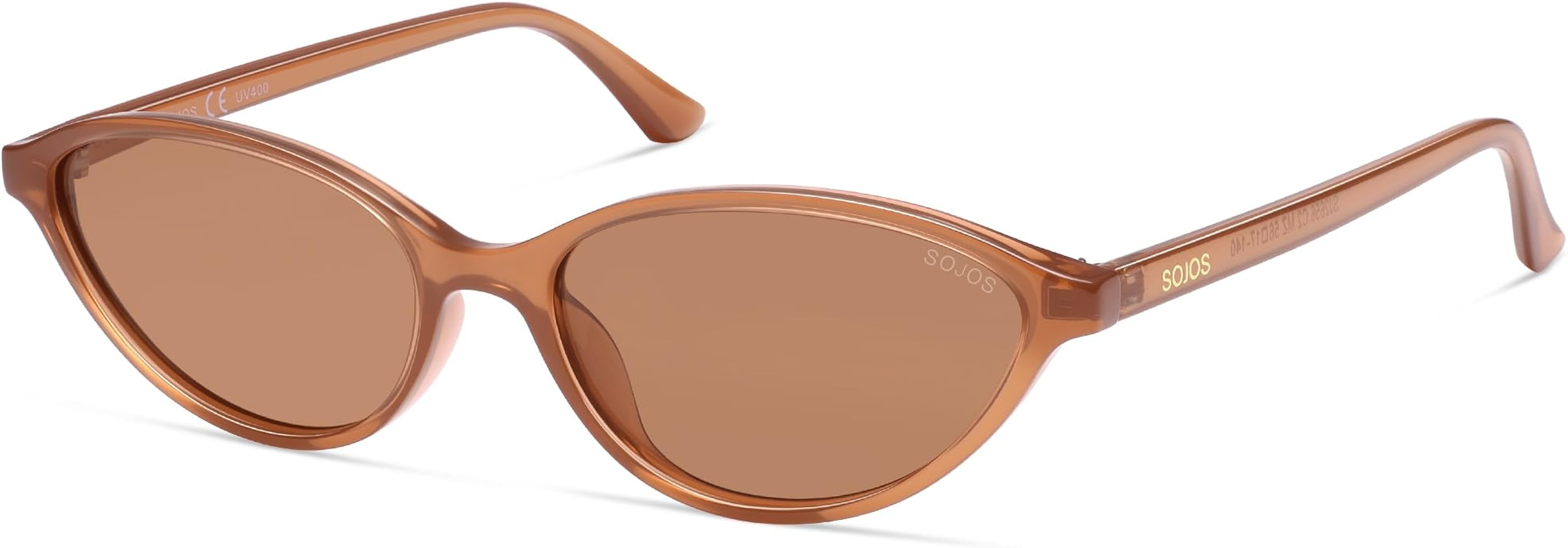 SOJOS Trendy Polarized Oval Sunglasses for Women Retro Chic 90s Shades Lightweight Sunnies SJ2656 | Amazon (US)