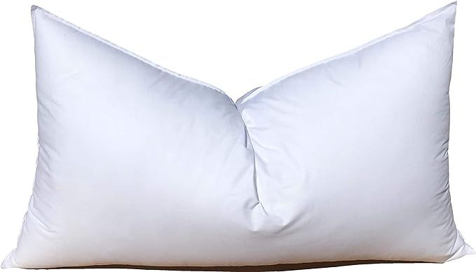 Pillowflex Synthetic Down Pillow Insert - 16x24 Down Alternative Pillow, Lumbar Pillow Insert for... | Amazon (US)