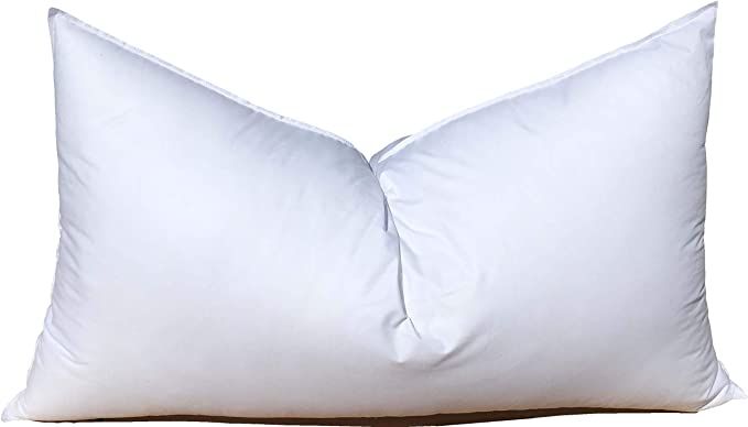 Pillowflex Synthetic Down Pillow Insert - 14x20 Down Alternative Pillow, Lumbar Pillow Insert for... | Amazon (US)