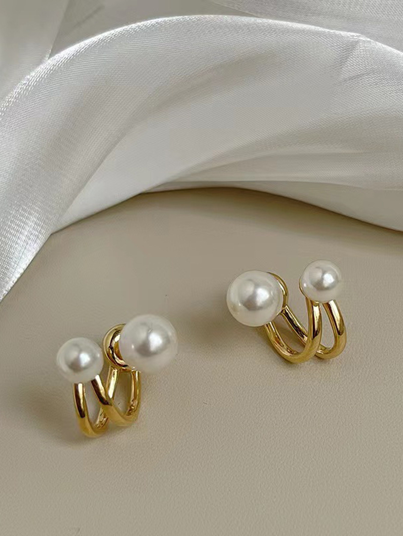 1pair Fashionable And Versatile Vintage Pearl Earrings For Women With High-end Feel | SHEIN