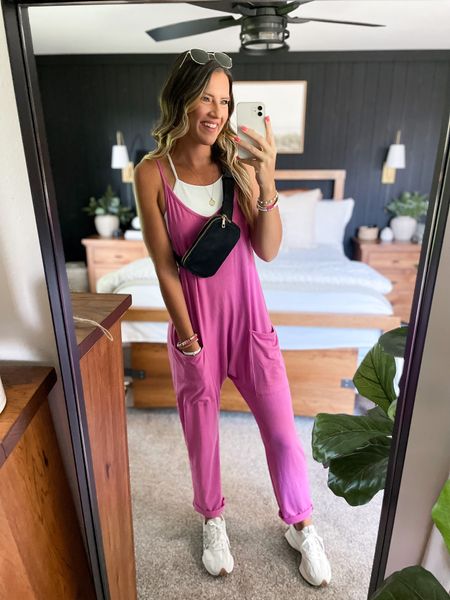 This comfy Walmart jumpsuit is such a win! Wearing a small in everything. 

#LTKFind #LTKstyletip #LTKunder50