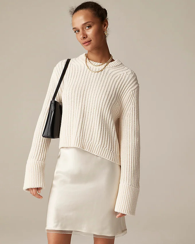 Heritage cotton fisherman crewneck sweater | J. Crew US