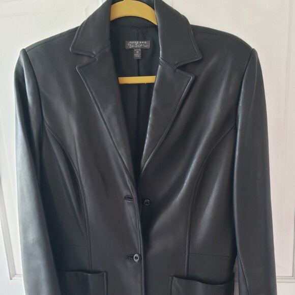 Classiques Entier Black Leather Jacket Size 10 | Poshmark