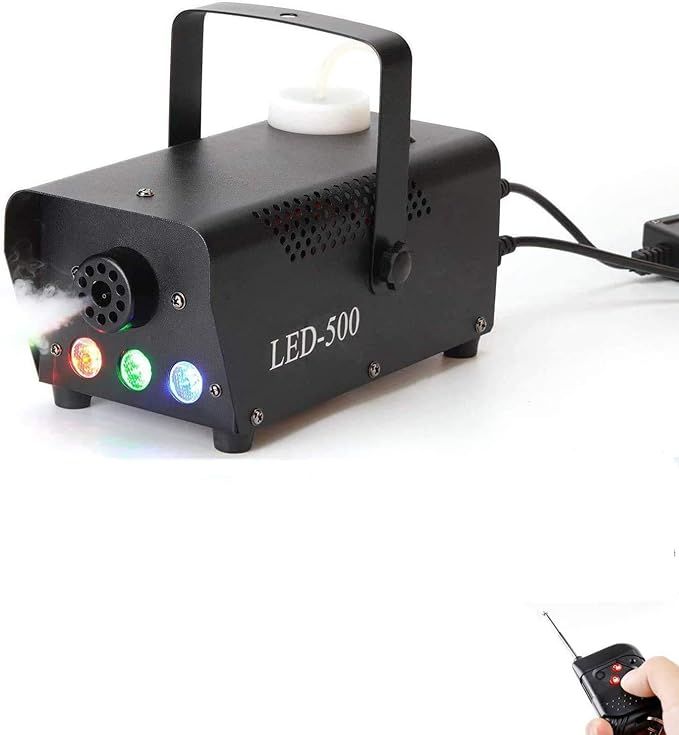 Fog Machine,500W Smoke Machine with LED Lights Wireless Remote Control for Halloween Wedding Part... | Amazon (US)