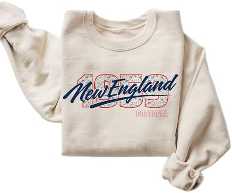 New England Football Sweatshirt, 1959 New England Crewneck, Vintage Style Football Shirt | Amazon (US)