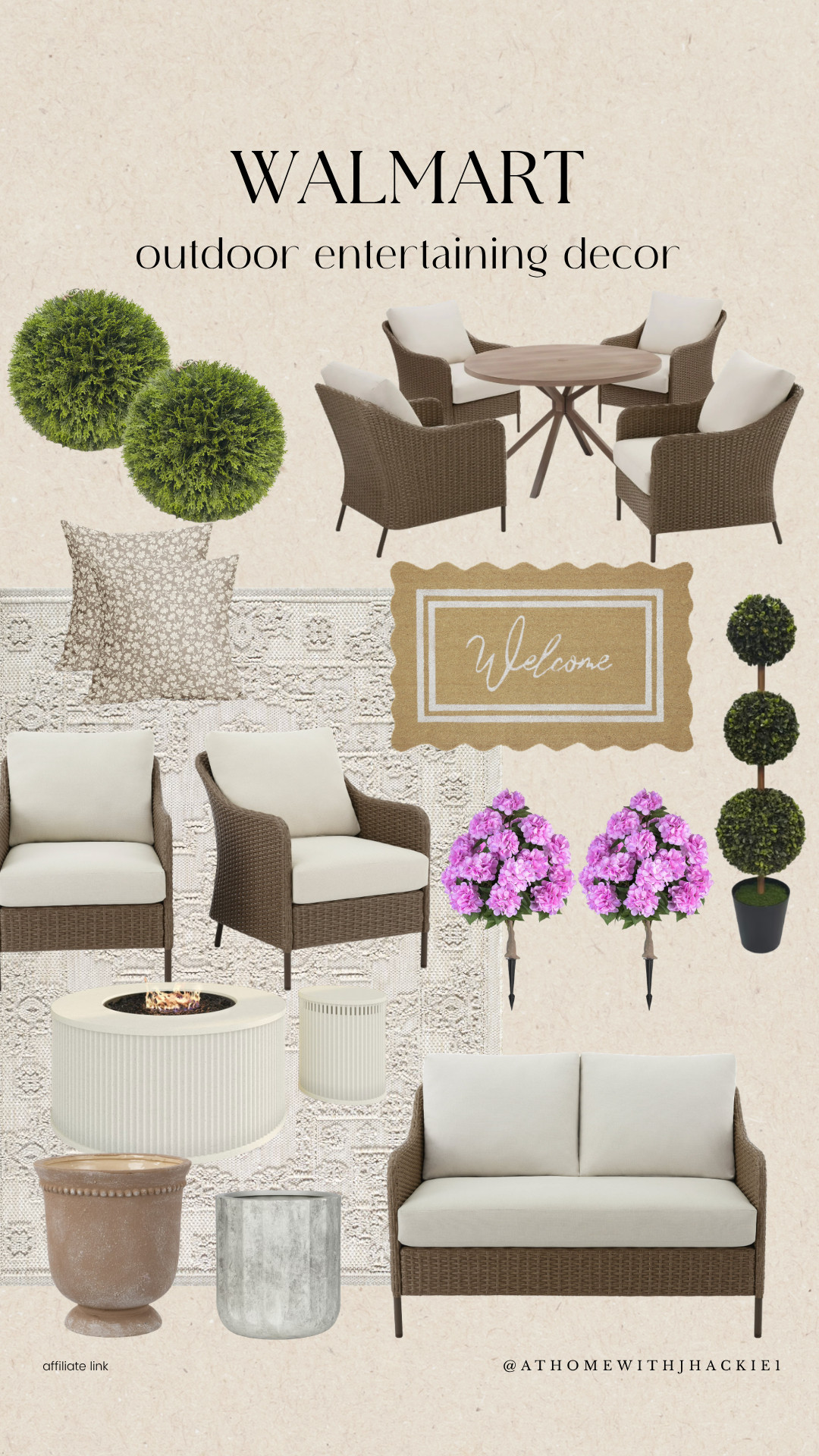 Walmart patio furniture, outdoor entertaining ideas, backyard patio setup, affordable outdoor decor, walmart outdoor finds, patio furniture set, outdoor seating ideas, backyard styling, outdoor rug patio, fire pit table, wicker patio chairs, outdoor planters decor, front porch styling, summer outdoor decor, hosting outdoor gatherings, patio makeover ideas, budget outdoor furniture 

 

#LTKSeasonal #LTKHome