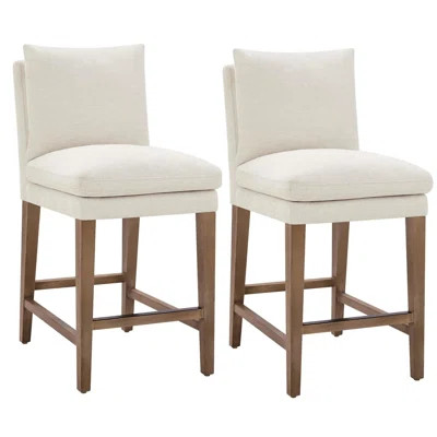 Brinley Upholstered Counter Stools (Set of 2) | Wayfair North America