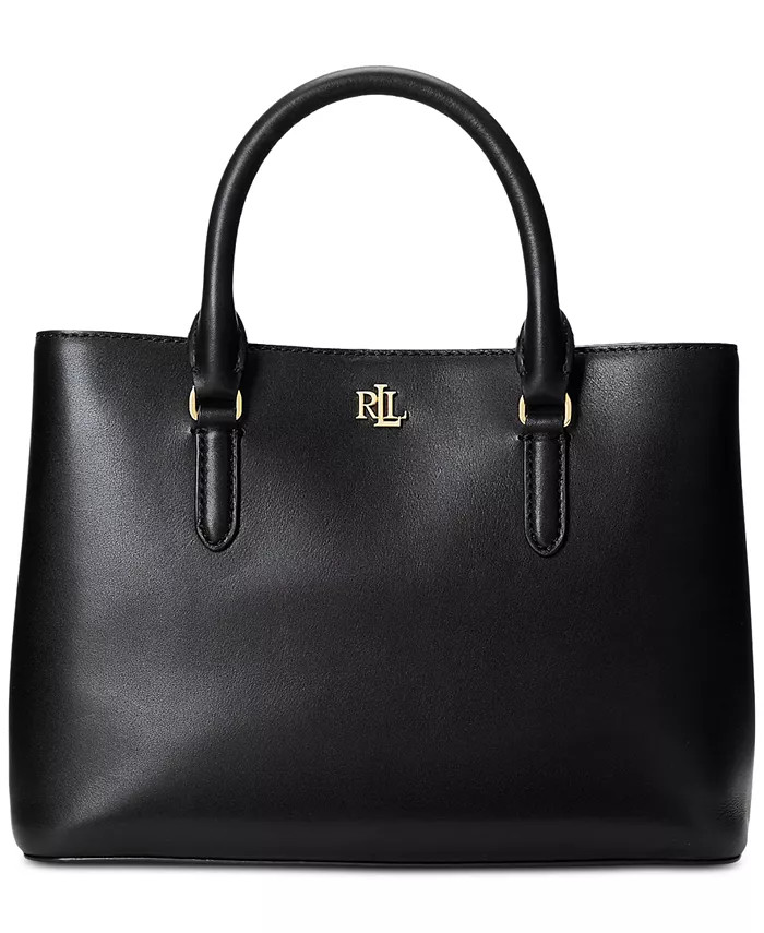 Lauren Ralph Lauren Leather Small Marcy Satchel & Reviews - Handbags & Accessories - Macy's | Macys (US)