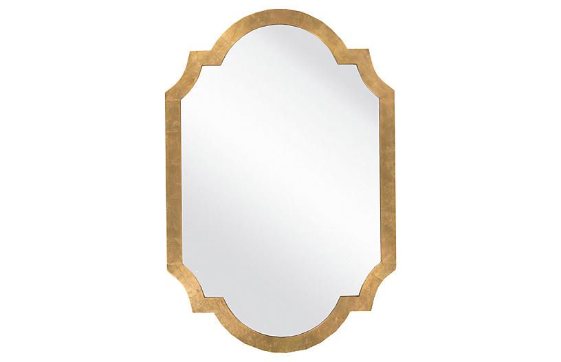 Quatrefoil Oversize Mirror, Gold | One Kings Lane
