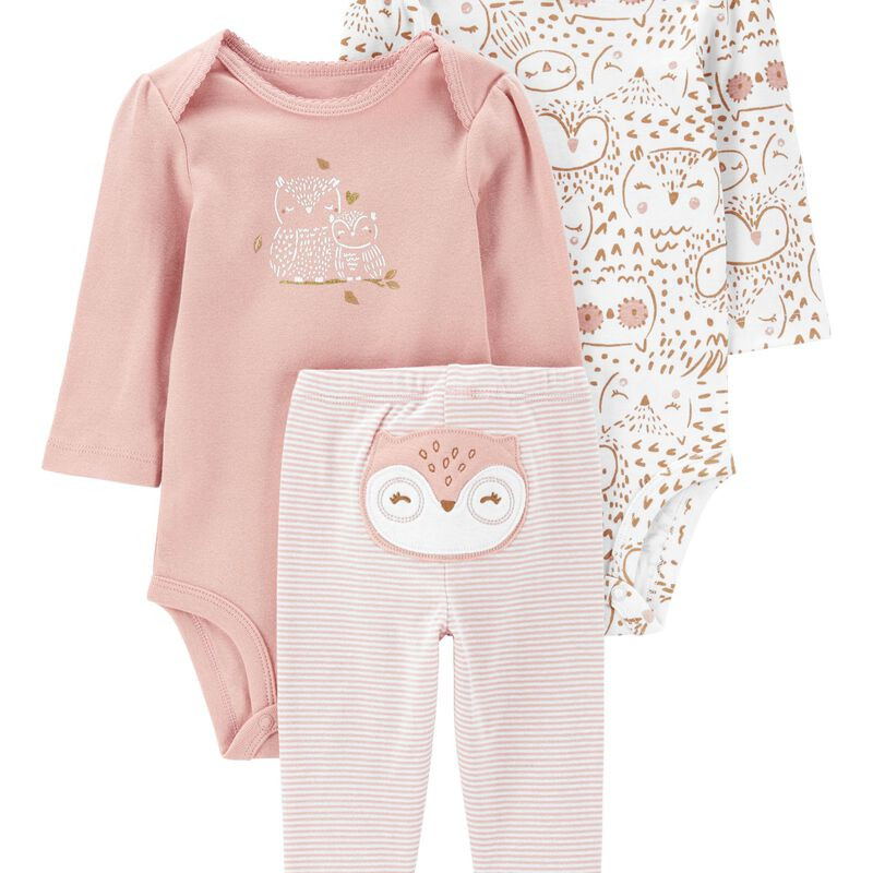 Baby 3-Piece Owl Bodysuit Pant Set | Carter's
