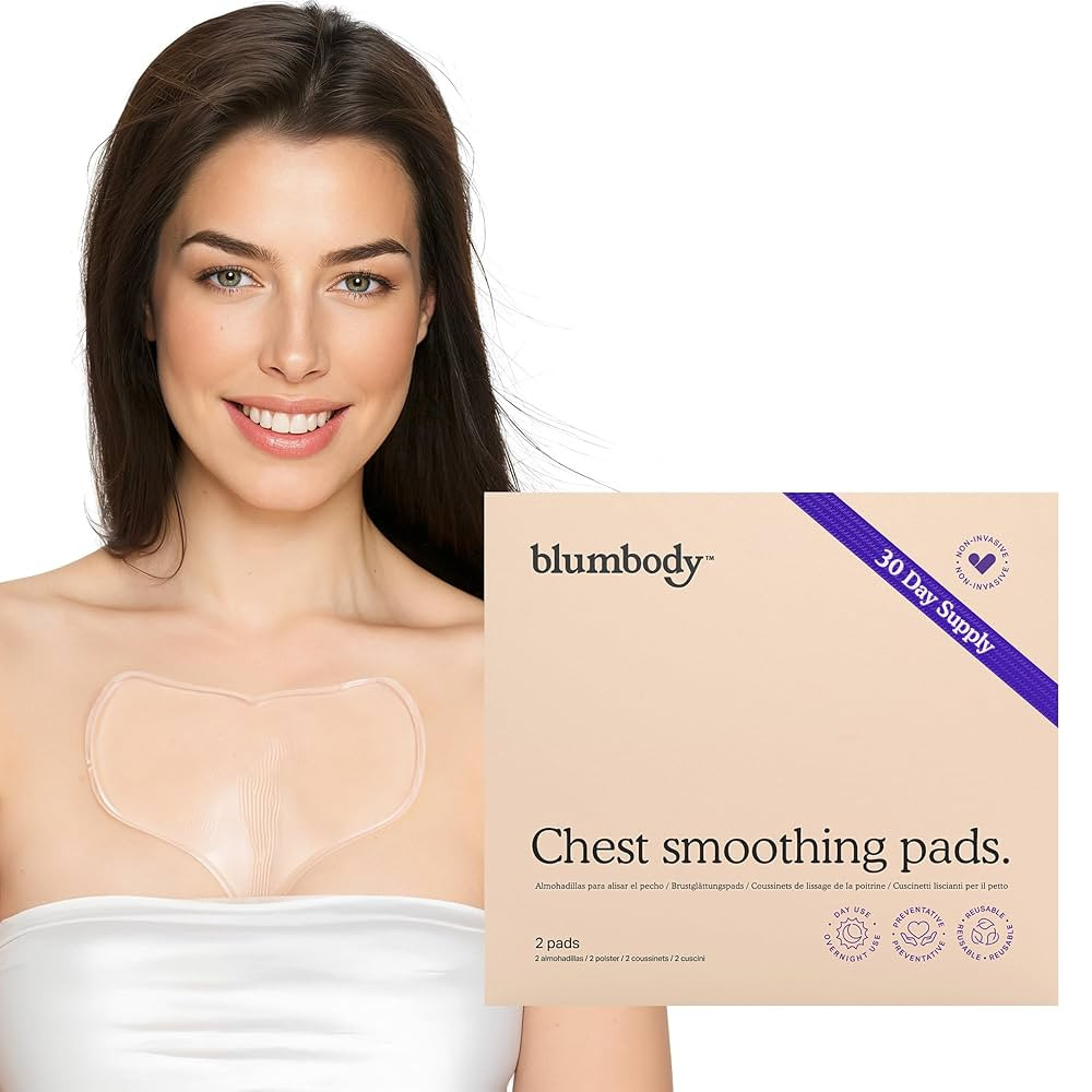BLUMBODY Chest Wrinkle Pads – Anti-Wrinkle Silicone Patches Skin Firming, Smoothing – Reusabl... | Amazon (US)