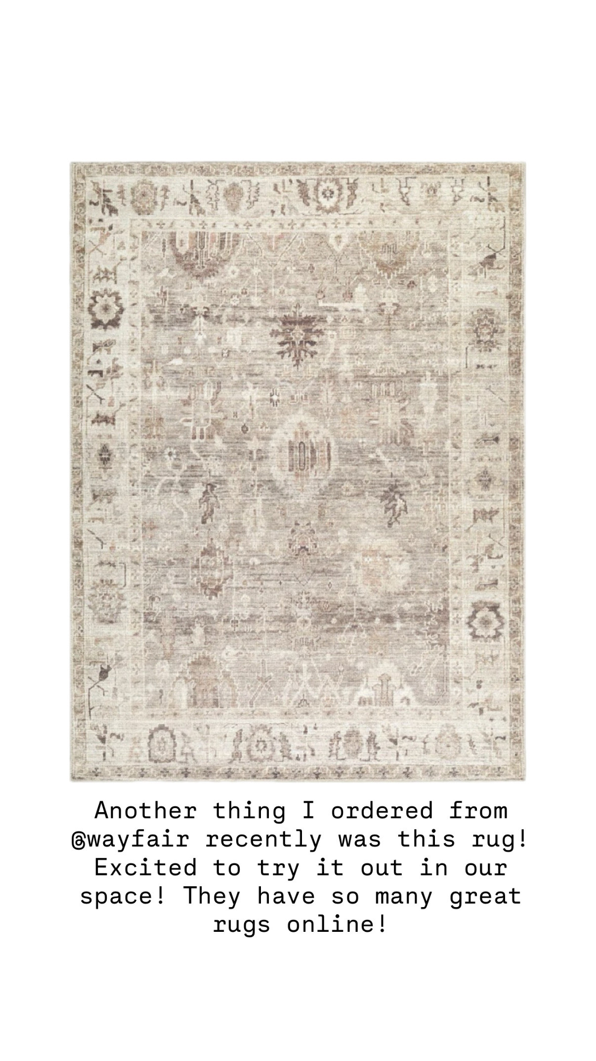 I just ordered a few things from @Wayfair to add to the beach house and one of them was this rug! They have so many great rugs on their website! I also linked some other things I purchased! #ad #wayfair #wayfairpartner

Loverly Grey, Wayfair, home finds, home decor, rug, home inspo 

 #LTKHome