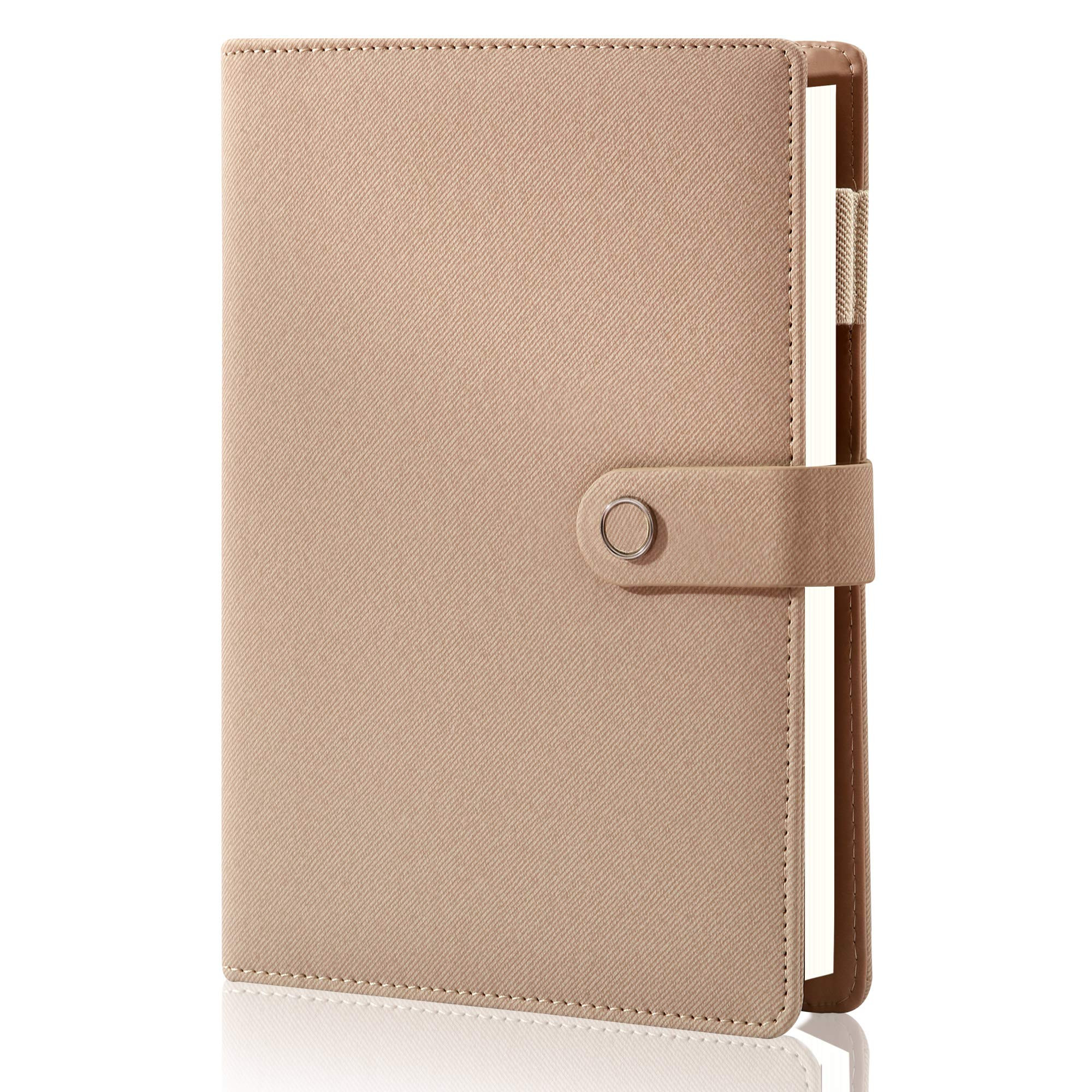 Spiral Leather Journal Writing Notebook, 6 Ring Binder Refillable Diary Notepads, Vintage Busines... | Amazon (US)