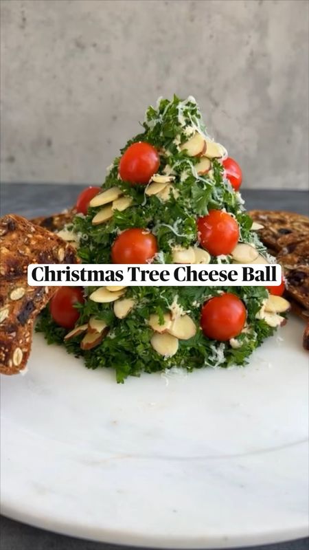 CHRISTMAS TREE CHEESE BALL 🎄Cheese balls are my go-to for a delicious & easy holiday appetizer because they can easily be made in advance and then set out for guests when ready.

#LTKSeasonal #LTKHoliday #LTKGiftGuide