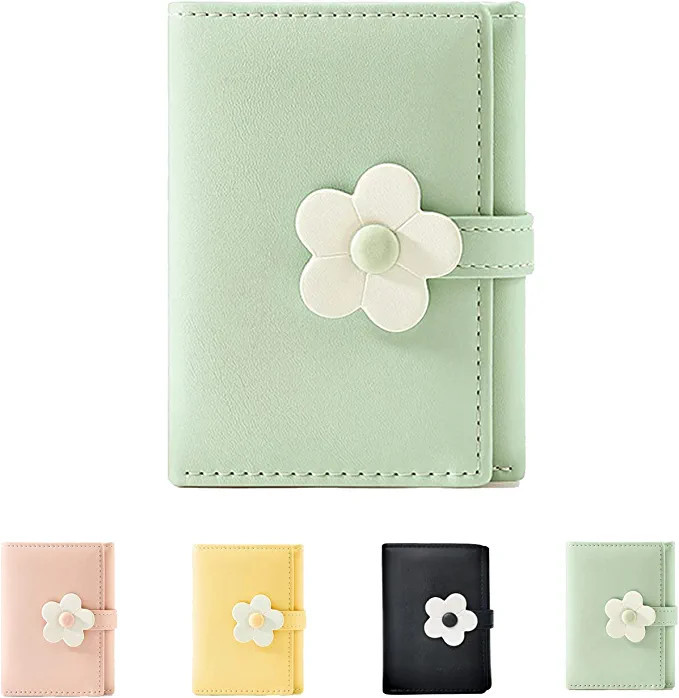 Cute Small Wallet for Girls Women Tri-folded Wallet Cash Pocket flowers PU Leather Print Card Hol... | Amazon (US)