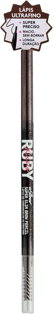 Ruby Kisses Go Brow Lápis de Sobrancelha Ultrafino - Dark Brown | Amazon (BR)