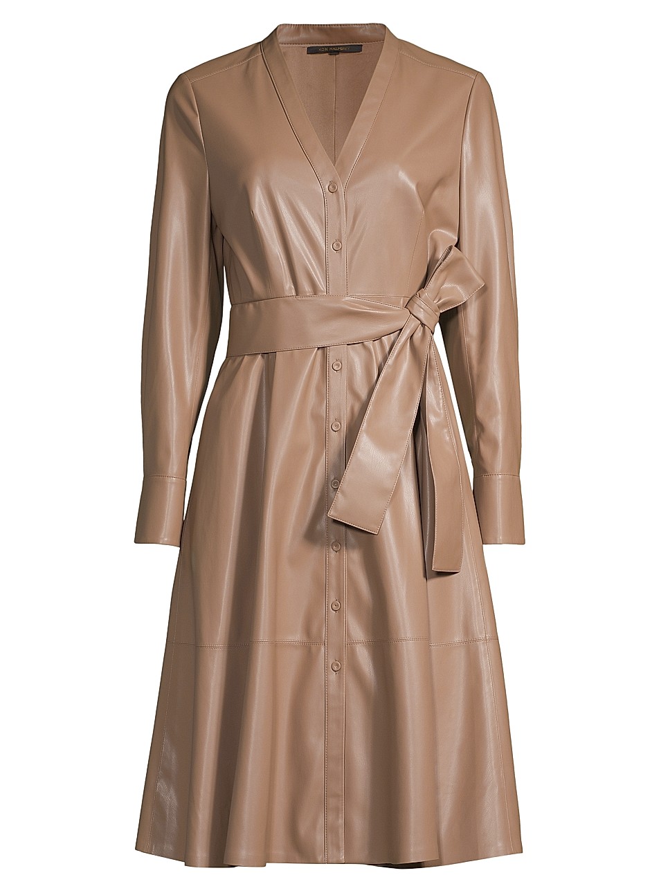 Fontana Belted Faux Leather Dress | Saks Fifth Avenue